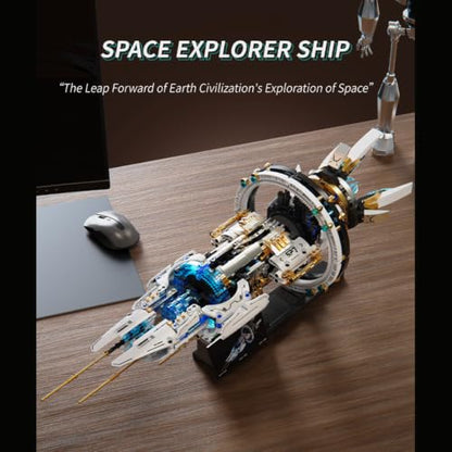 Sci-Fi Deep Space Discovery Spaceship Building Block Set, (1144PCS) - style: Spaceship
