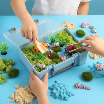 Jenaai Axolotl Sensory Bin Axolotl Sandbox Sand Kit Sensory Bin Filler Toy - style: Axolotl