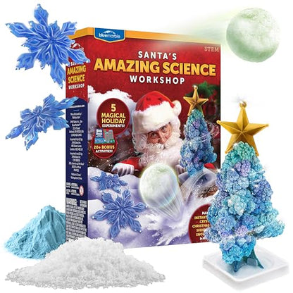 Blue Marble Santa's Christmas Science Workshop Kit for Kids Ages 8+ - style: Science Experiment Workshop
