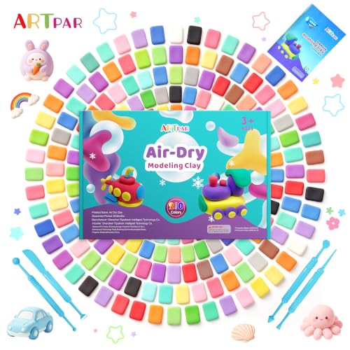 ARTPAR Air Dry Clay for Kids,210 Colors Modeling Magic Clay Art Crafts Kit - color: 210 colors