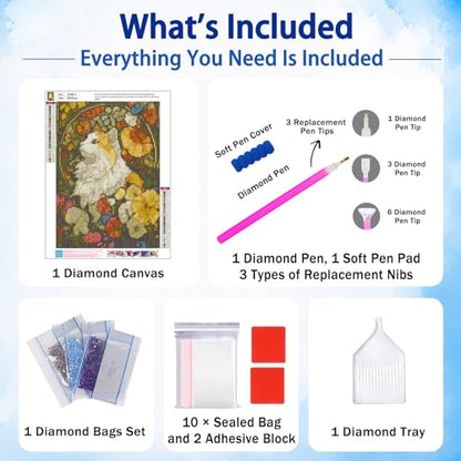 AUKELHJ Cat Diamond Art Kits for Adults, Diamond Painting, 12x16 Inch - color: 11-Cat, size: 12X16 inch