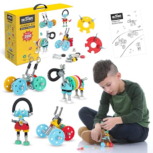 The Off Bits Educational STEM Toys for 6+: Robot Toy Building Sets, 3-in-1 Engineering Kit for Boys and Girls, Build Your Own STEM Building Toys with Endless Possibilities (Jumbo Kit) - style: Jumbo Kit