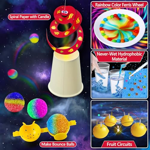 UNGLINGA 210 Experiments Science Kit for Kids Chemistry Set S.T.E.M Toy - style: Science kits with 210 experiments