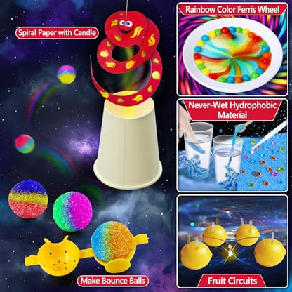 UNGLINGA 210 Experiments Science Kit for Kids Chemistry Set S.T.E.M Toy - style: Science kits with 210 experiments