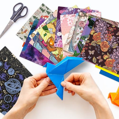 10 Different Packs Full Collection Origami Paper, 6-Inch Double Sided Color - color: 10set