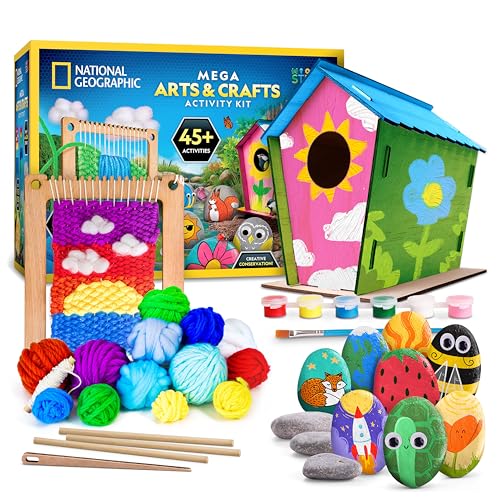 National Geographic Mega Arts and Crafts Activity Kit for Kids Ages 8-12 - style: Mega Craft Kit