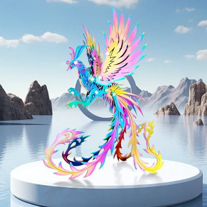 FILASLFT 3D Metal Puzzles for Adults,Undead Bird Seven 3D Puzzles - color: C8-undead Bird-seven Colors