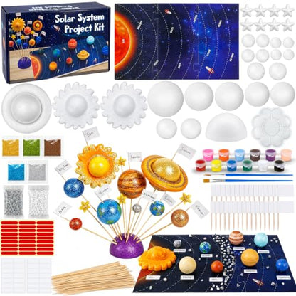 51PCS Solar System Foam Model Kit Multiple Sizes Planet Mode Crafts