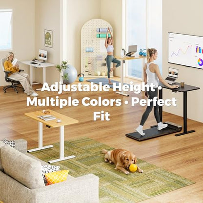 40''x24''One-Piece Adjustable Small Standing Desk for Home Office - color: White, size: 4024