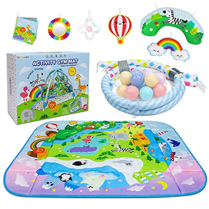 Dr.Rapeti Baby Play Mat, Baby Play Gym, Playmat & Floor Gyms with Ball Pit - size: 47*40 Inch