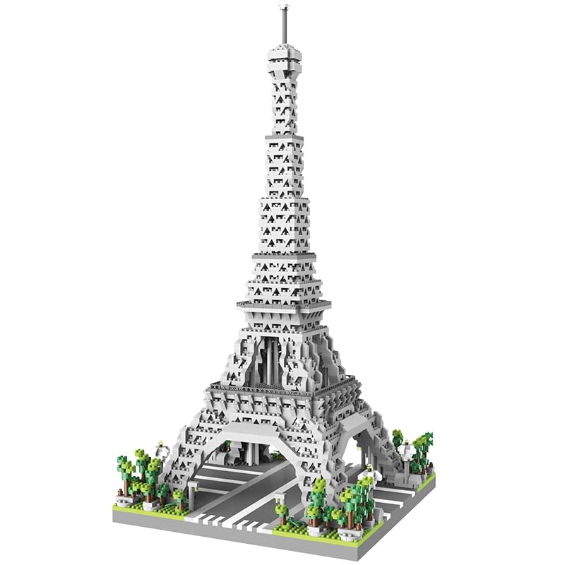 Aningde 2600Pcs Eiffel Tower Architecture Micro Building Bricks Model Kit for Adults – Detailed Architectural Display Model – Ages 14+