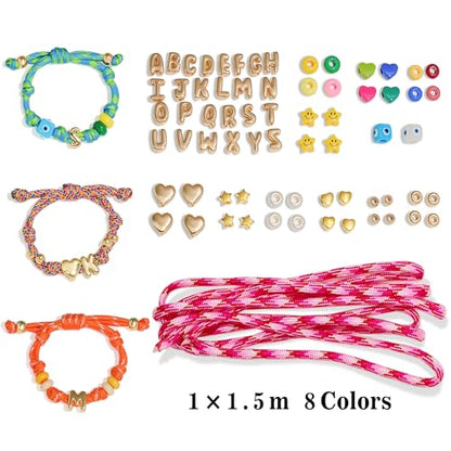 RepaTime DIY Bracelet Making Kit for Women with Alphabet Beads - color: Bead Kit-E