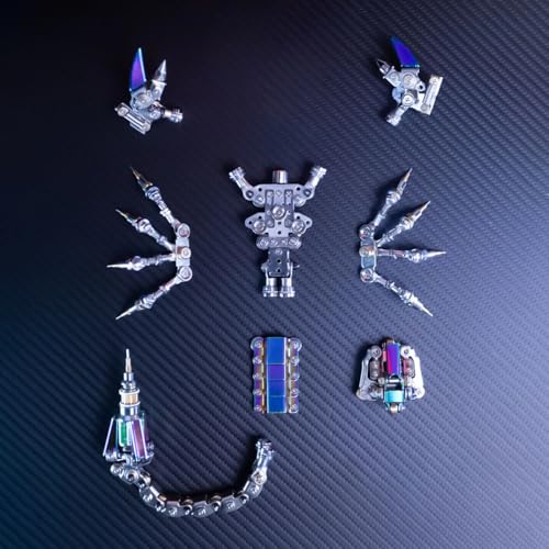 Mostarle Cyberpunk Rage Scorpion 3D Metal Puzzle, DIY Sci-Fi Model with with Glowing LED Core, Magnetic Assembly, Creative Gift & Futuristic Home Décor for Adults & Teens