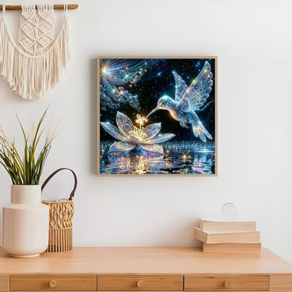 Hummingbird Diamond Art Kits For Adults,DIY Bird Diamond Painting Kits - color: Hummingbird Bird