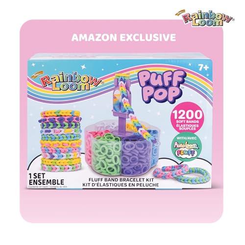 Rainbow Loom Puff Pop Fluff Band Bracelet Making Kit, DIY Craft 7+ - style: Puff Pop Set