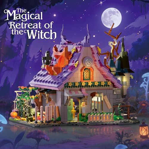 Magical Retreat of Witch Building Blocks Set 14+, 1200 Pieces - color: The Magical Retreat of the Witch