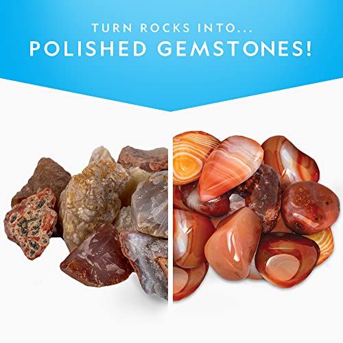 National Geographic Rock Tumbler Refill Kit with 1 Lb. Rough Agate - style: Agate Mix