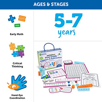 Learning Resources Skill Builders! First Grade Addition and Subtraction - style: Skill Builders! 1st Grade Addition And Subtraction