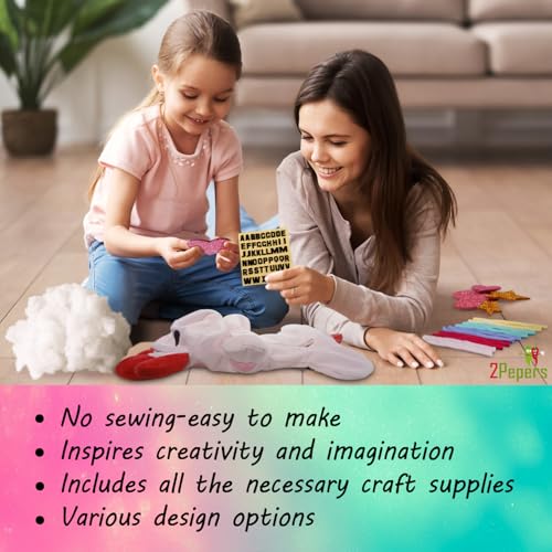 Make Your Own Axolotl Plush Pillow Kit Arts and Crafts for Kids (No Sew) - style: AXOLOTL