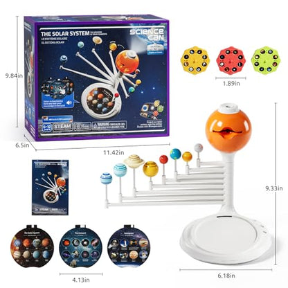 Science Can Solar System for Kids, Interactive Talking Solar System Model - color: White