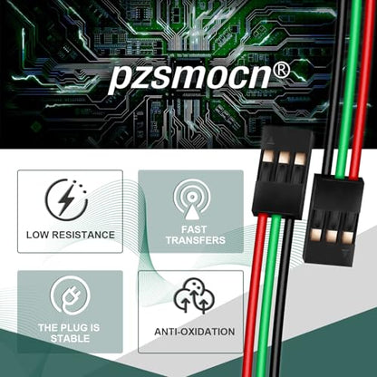 15 Sets / 75 Pcs for Dupont 2.54mm 3-Pin Connector Kit 24AWG 20cm - size: 3-Pin, style: Female to Female