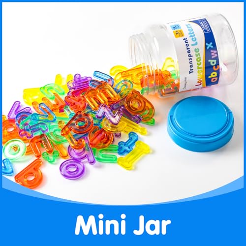 78 Pcs Translucent Lowercase Letters - Light Table Toys - style: Lowercase Letters
