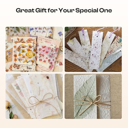 Caydo Paper Making Kit, 2 Size A5 A6 Papermaking Mould and Deckle - style: A5 A6 & paints kit