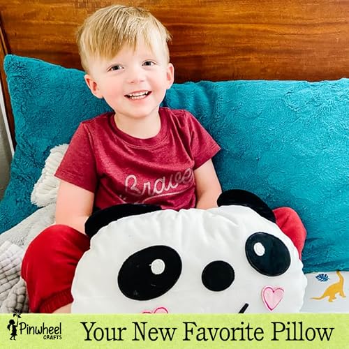 Pinwheel Crafts Beginner Sewing Kit for Kids 8-12 with DIY Panda Pillow - color: Panda Pillow-White