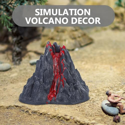 Garneck 10Pcs Simulation Volcano Toy Model - 3.14 Inch Realistic Mini Plastic Volcano Model Dinosaur World Scene Figurine Ornament for Science Experiments Fish Tank Aquarium Fairy Garden Landscape De
