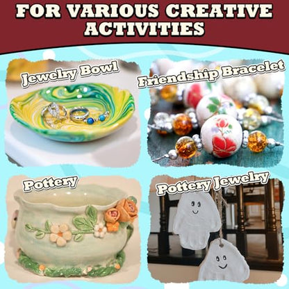 Aujazyble Air Dry Clay - 3.3lbs Terracotta Natural Pottery Clay for Kids - color: Terracotta