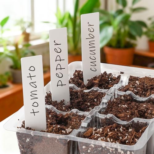 Bonviee 10-Pack Seed Starter Trays, 6-Cell Insert Trays, Clear - color: Clear, size: 60 XL Cells
