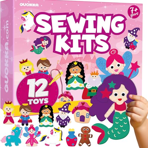 Sewing Kit for Kids Ages 8-12 - 12 Beginner DIY Kids Sewing Crafts Ages 4-8 - color: 1.0 Tale