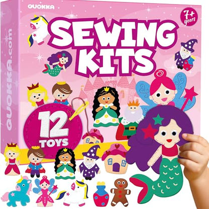 Sewing Kit for Kids Ages 8-12 - 12 Beginner DIY Kids Sewing Crafts Ages 4-8 - color: 1.0 Tale