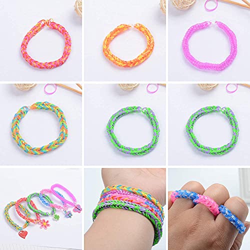 JIYAKO 2500+ Rubber Band Bracelet Kit, Loom Bracelet Making Kit for Kids - color: 2500+Rubber Band Bracelet Kit