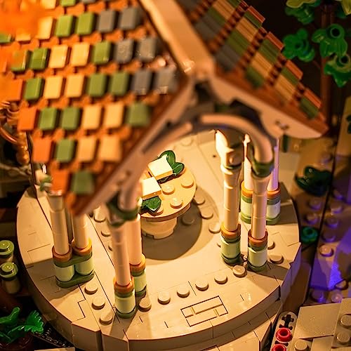 Upgraded Led Light Kit for Lego Rivendell, Remote Control Compatible with Lego 10316 (Model Not Included) - style: Remote Control Version Light Kit