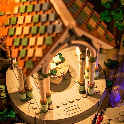 Upgraded Led Light Kit for Lego Rivendell, Remote Control Compatible with Lego 10316 (Model Not Included) - style: Remote Control Version Light Kit