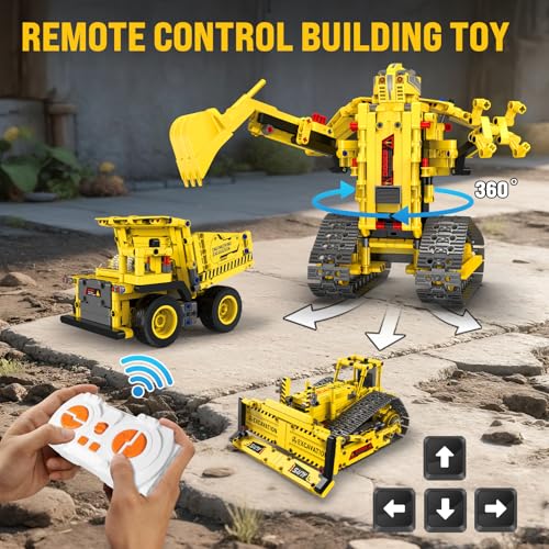 5-in-1 STEM Robotics Kits, 550 PCS Science Kits Building Blocks RC Robot Sets, App & Remote Control, Educational Toys for Kids Age 6 7 9 10 11 13 14+, DIY Gift for Boys & Girls