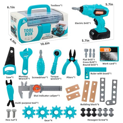 GAIETYDIY Kids Tool Set – Pretend Play Toddler Tool Set with Tool Box - size: Big
