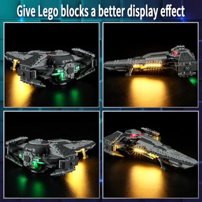 Vaodest Led Light for Lego 75383 Darth Maul's Sith Infiltrator Building Blocks Model,Design and Configuration Compatible with Model 75383(Led Light Only, Not Building Block Kit) - style: 75383 Darth Maul's Sith Infiltrator Set