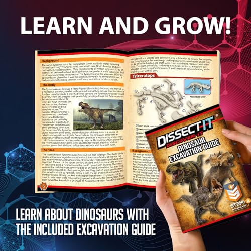 Dissect-It Discover-It Dinosaur Dig Kit, Dissecting Gel Kids Science Kit Project to Learn Anatomy, STEM Toys for Ages 6 and Above