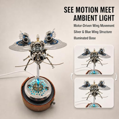 3D Metal Puzzles for Adults, Mechanical Model Building Kit for Home Decor