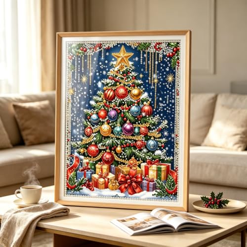 Pearl Christmas Tree Diamond Painting Kits for Adults,5D Diamond Art - color: PL27-1