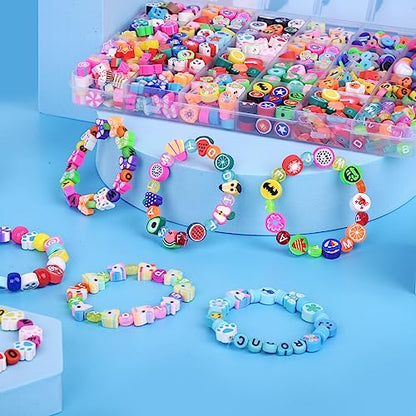 BBita St.Patrick's Day Polymer Clay Beads Bracelet Making kit, 3480pcs 24 Style Cute Fun Beads Charms for Jewelry Necklace Earring Making DIY Accessories for Women Girls - color: C7#St.Patrick's Day