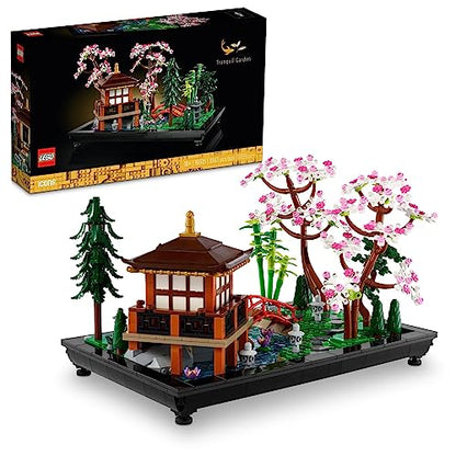 LEGO Icons Tranquil Garden Building Set - Detailed Japanese Zen Garden DIY Kit for Adults, Ages 18+ - Gift for Birthday - Building Block Set for Home Decor - 10315 - style: Standard Packaging