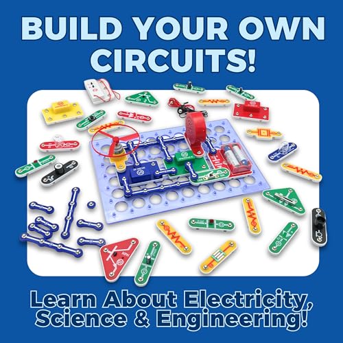 OnBots 300 STEM Electronics Kit | for Kids Age 8 + | Build 300 Science Projects to Learn Circuits & Engineering | 60 Parts & Full Colour Manual | Perfect Christmas and Birthday Gift for Boys & Girls