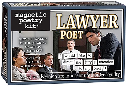 Magnetic Poetry - Lawyer Poet Kit - Words for Refrigerator - Write Poems and Letters on The Fridge - Made in The USA - style: Lawyer Poet