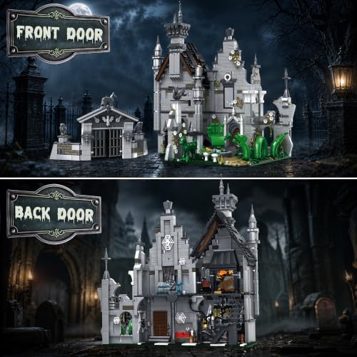 Mysterious Gothic Castle Mansion Building Blocks for Adults, 1788 PCS