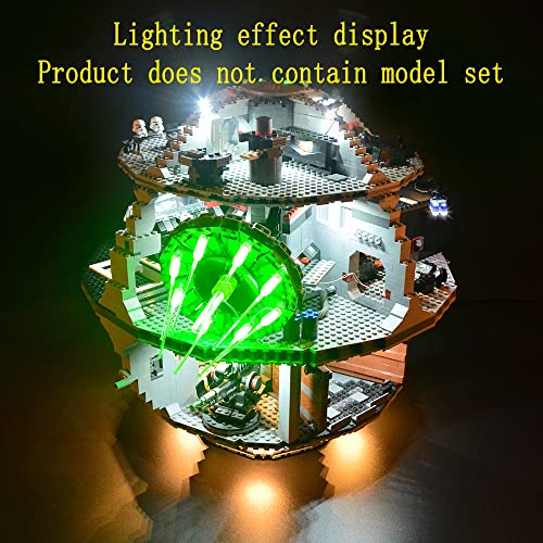 GEAMENT LED Light Kit Compatible with LEGO Death Star - Lighting Set for 75159 & 10188 (Model Set Not Included)