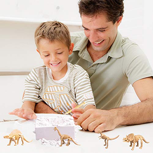 48PCS Dinosaur Fossil Skeleton Dinosaur Skeleton Toys Dino Sand Dig Party Favor Decorations