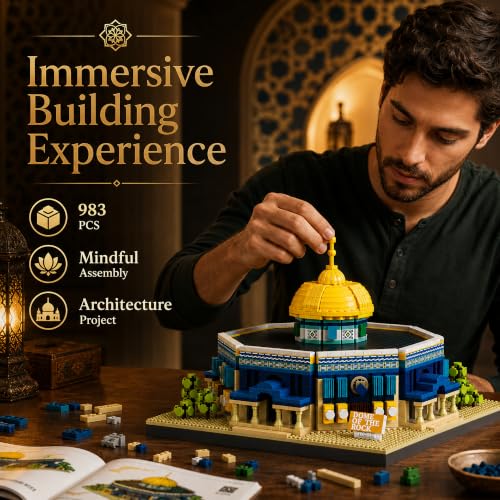 Dome of The Rock Micro Mini Building Blocks Sets 983 PCS - style: Dome of The Rock